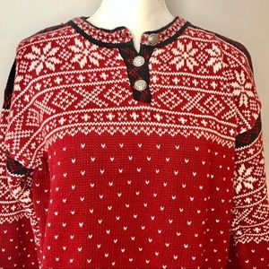 LL BEAN M Women’s Fair Isle Sweater